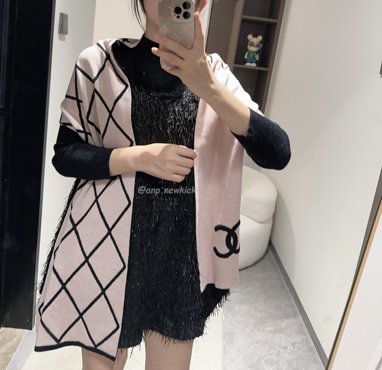 Chanel 2024 New 24b Cashmere Knitted Scarf 30x180cm (8) - www.newkick.vip